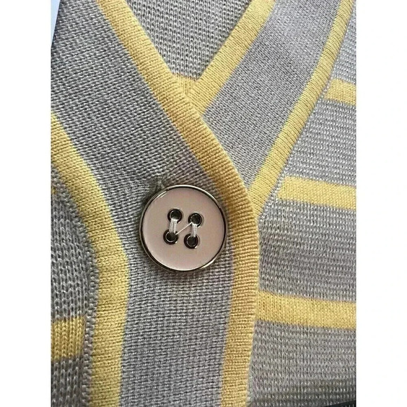 Tuckernuck Chai Stripe Lauren Cardigan Womens Size XS Oversized Button Front - Picture 16 of 16